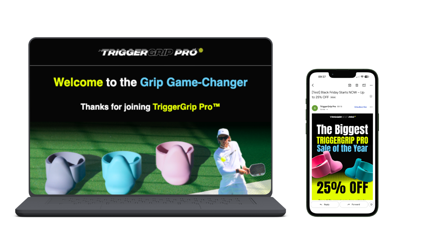 TriggerGrip Pro Email Mockups